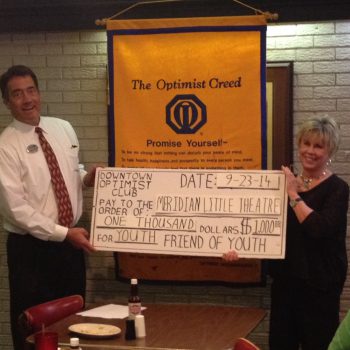 Former President Dan Derrington Presents MLT Donation To Sidney Covington