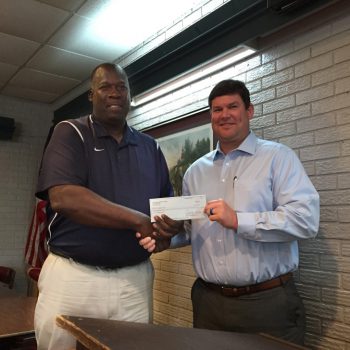DTOC President Daniel Stewart (r) Presents A Check To BGC Director Ricky Hood (l). Photo By Randy Rives